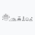 High Peak Nevada grey 10204 4-person camping tent 9