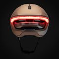 Bike helmet with indicators ABUS Hyp-E champagne gold 9