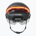 Bicycle helmet with turn signals ABUS Hyp-e Ace volcano titan 5