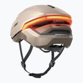 Bicycle helmet with indicators ABUS Hyp-E champagne gold 4