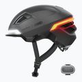 Bike helmet with indicators ABUS Hyp-E volcano titan 3