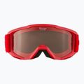 Children's ski goggles Alpina Piney red matt/orange 7