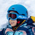 Children's ski goggles Alpina Piney blue matt/orange 8