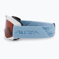Children's ski goggles Alpina Piney white/skyblue matt/orange 4