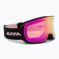 Ski goggles Alpina Nakiska Q-Lite black/rose matt/pink