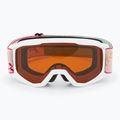 Alpina children's ski goggles Piney white/ flower matt/ orange 2