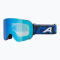 Alpina Penken Q-Lite ski goggles black/ lilac/ leo matt/ blue 5