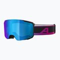 Alpina Taos Q-Lite black/ oil matt/ blue ski goggles