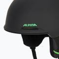 Alpina Brix children's ski helmet black/ neon matt 7