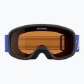 Children's ski goggles Alpina Piney 2.0 blue matt/orange 2