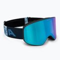 Children's ski goggles Alpina Fernie Q-Lite black/blue matt