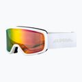 Ski goggles Alpina Narkoja 2 Q-Lite white matt/pink s2