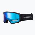 Ski goggles Alpina Narkoja 2 Q-Lite black matt/blue s2