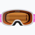 Children's ski goggles Alpina Piney 2.0 white/pink matt 2