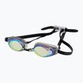 Swimming goggles aquaFeel Glide Mirrored black/gold