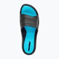 Women's slides aquafeel Profi Pool black / turqoise 2