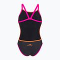 Women's one-piece swimsuit aquaFeel Training V-Back gray / smoke 2
