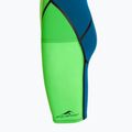 Women's one-piece swimsuit aquaFeel Neck to Knee Speedblue neon green 3