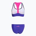 Women's two-piece swimsuit aquafeel Racerback blue pink flames 2