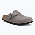 Slides BIRKENSTOCK Boston Soft Footbed Oiled Leather Narrow iron