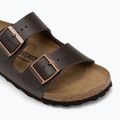 BIRKENSTOCK Arizona NL Narrow dark brown flip-flops 7