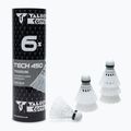 Talbot-Torro Tech 450 badminton shuttlecocks, Premium Nylon 6 pcs white 469282