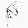 Women's ski poles LEKI Bliss silvergrey/white/rose gold 5