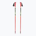 LEKI Racing bright red/ black/ neon yellow children's ski poles