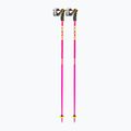 Ski poles LEKI Spitfire 3D neon magenta/neon yellow/berry