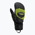 Men's ski gloves LEKI WCR Coach 3D Mitt black/ice lemon 2