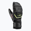 LEKI WCR Team 3D Children's Ski Gloves Junior Mitt black/ ice lemon 8