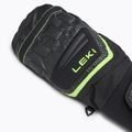 LEKI WCR Team 3D Children's Ski Gloves Junior Mitt black/ ice lemon 5