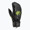 Children's ski gloves LEKI WCR C-Tech 3D Junior Mitt black/ice lemon 2