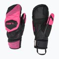 Women's Ski Gloves LEKI WCR Venom SL 3D Mitt black/ pink