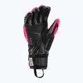 Women's Ski Gloves LEKI WCR Venom SL 3D black/pink 8