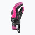Women's Ski Gloves LEKI WCR Venom SL 3D black/pink 9