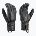 Men's ski gloves LEKI Montera Prime black/dark brown