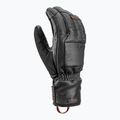 Men's ski gloves LEKI Montera Prime black/dark brown 2