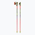 Ski poles LEKI Venom SL TR bright red/black/neon yellow