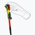 Children's ski poles LEKI WCR Evo Lite SL TR bright red/black/neon yellow 6