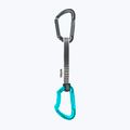 Climbing quickdraw EDELRID Pure Set II 18 cm slate-icemint