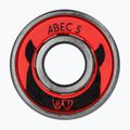 Wicked ABEC 5 8-pack red/black bearings 310035