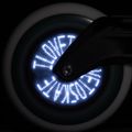 Powerslide Graphix LED Wheel 100 Left white 905345 rollerblade wheels 3