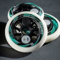 Powerslide Graphix LED Wheel 100 Right white/black rollerblade wheels 3