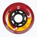 Powerslide Adventure children's rollerblade wheels 76/82A 4 pcs red cloud