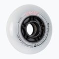 Powerslide Neons 80 mm/85A rollerblade wheels 4 pcs red. 2