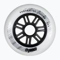 Powerslide Spinner 100 mm/88A rollerblade wheels 3 pcs white.