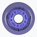 Roller skate wheels Powerslide Neons LED 72 mm/85A 4 pcs. lilac