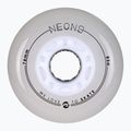 Roller skate wheels Powerslide Neons LED 76 mm/85A 4 pcs. white