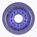 Roller skate wheels Powerslide Neons LED 76 mm/85A 4 pcs. lilac